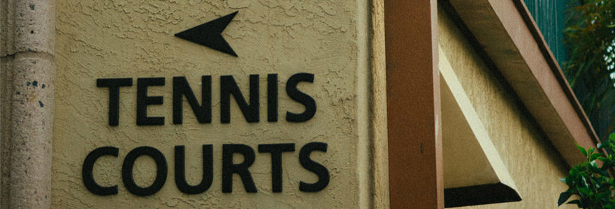 Indication courts de tennis